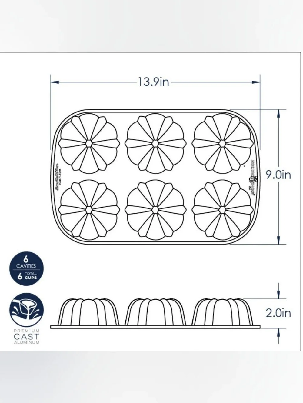 Nordicware Classic Bundtlette Cake Pans (2 PC)